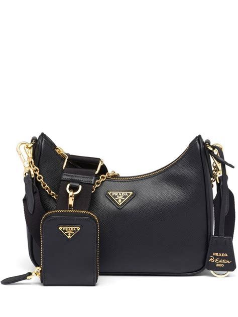 prada donna floral print shoulder bag|prada leather shoulder bags.